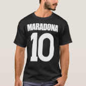 MARADONA 10 Back Print  Classic T-Shirt (Voorkant)