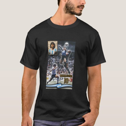 Maradona 10 Collage T-shirt (Voorkant)