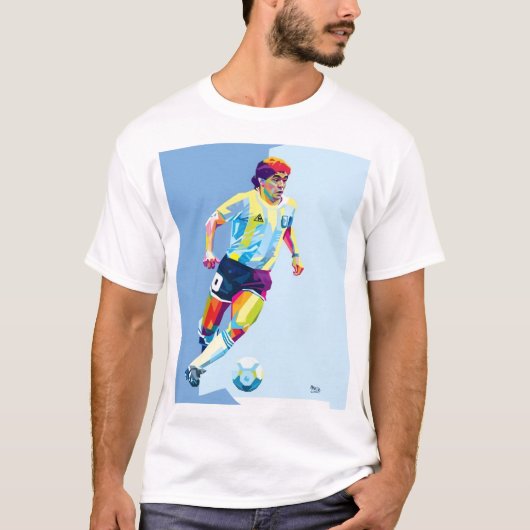 Maradona legendary football player  t-shirt (Voorkant)