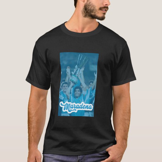 Maradona Napoli Beker T-shirt (Voorkant)