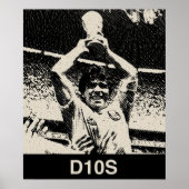 Maradona portret poster (Voorkant)