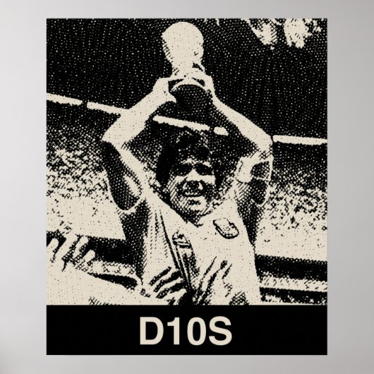 Maradona portret poster (Voorkant)
