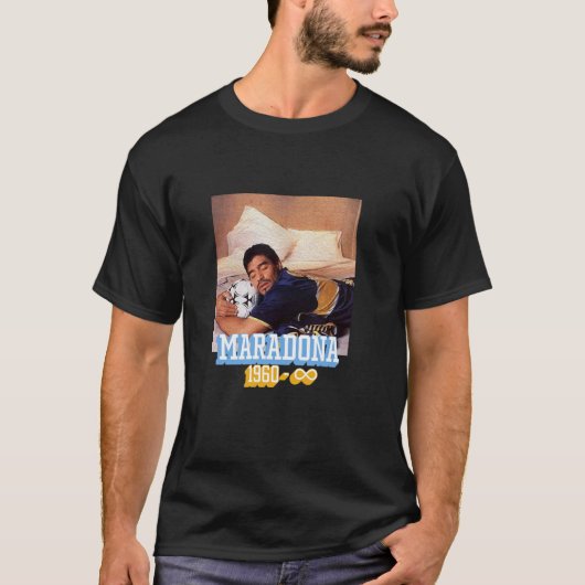 Maradona Vooraltijd Boca Juniors T-shirt (Voorkant)