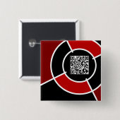 maraelleisteen QR-code Vierkante Button 5,1 Cm (Voorkant /achterkant)