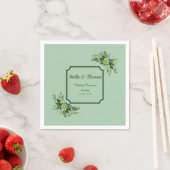 maragingbloemen bruiloft Napkins Servet (Insitu)