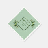 maragingbloemen bruiloft Napkins Servet (Hoek)
