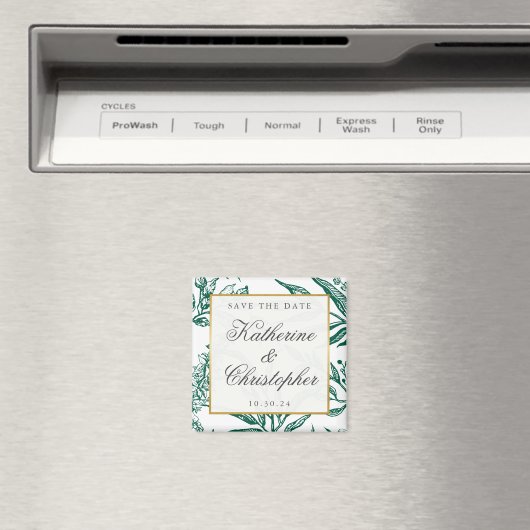  maraginggouden botanische bewaarder de datum magneet (Insitu (Vaatwasser))