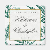  maraginggouden botanische bewaarder de datum magneet (Voorkant)