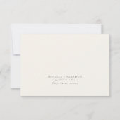 MARAH Classic Elegant Moderne Minimale RSVP-Briefk Kaart (Achterkant)