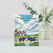 Marajó Brazilië Briefkaart (Staand voorkant)