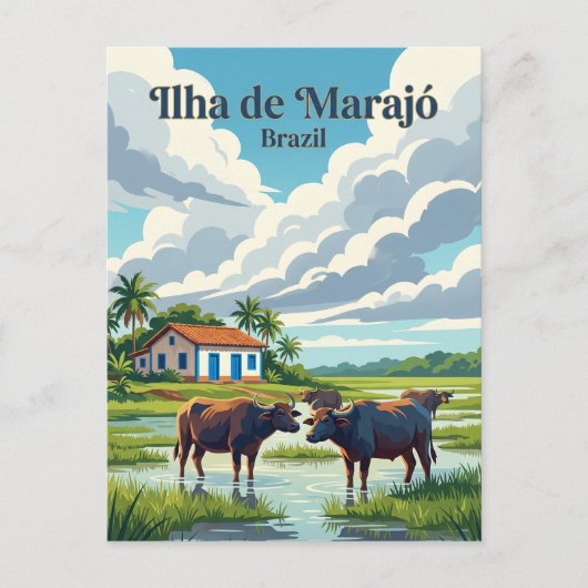 Marajó Brazilië Briefkaart (Voorkant)