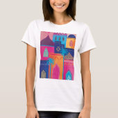 Marakech Mooie Marokkaanse City Paint T shirt (Voorkant)