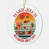 MARAKKESH Marokko Familie Vakantie Souvenir Keramisch Ornament (Links)