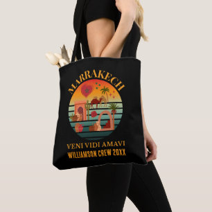 MARAKKESH Veni Vidi Amavi Marokko Aangepaste vakan Tote Bag
