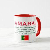 Maral Family Coat of Arms Mok (Voorkant rechts)