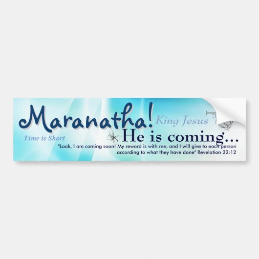 Maranatha Bumpersticker (Voorkant)
