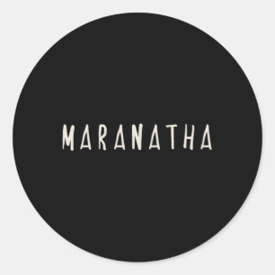 Maranatha Christelijk Ronde Sticker