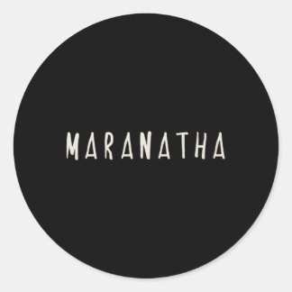 Maranatha Christelijk Ronde Sticker