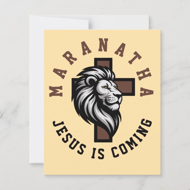 Maranatha Jesus is coming  (Voorkant)