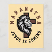 Maranatha Jesus is coming  Flyer (Voorkant)