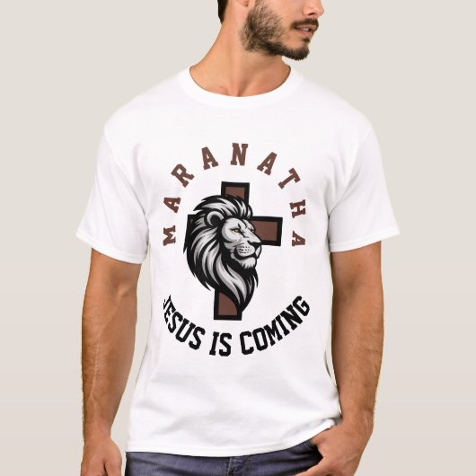 Maranatha Jesus is coming Men's Basic T-Shirt (Voorkant)