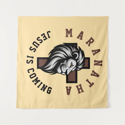 Maranatha Jesus is coming  Wandkleed (Voorkant (horizontaal))