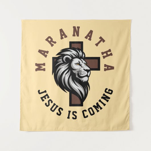Maranatha Jesus is coming  Wandkleed (Voorkant)