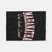 Maranatha Jesus Will Come - 1st Corinthians New Te Fleece Deken (Voorkant (Horizontaal))