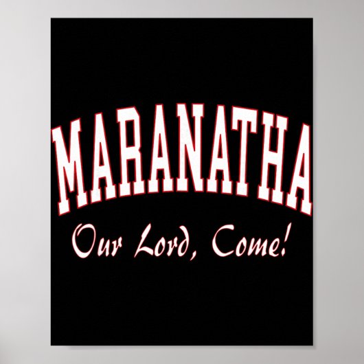 Maranatha Jesus Will Come - 1st Corinthians New Te Poster (Voorkant)