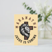 Maranatha Jezus komt Briefkaart (Staand voorkant)