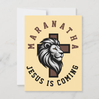 Maranatha Jezus komt  Briefkaart