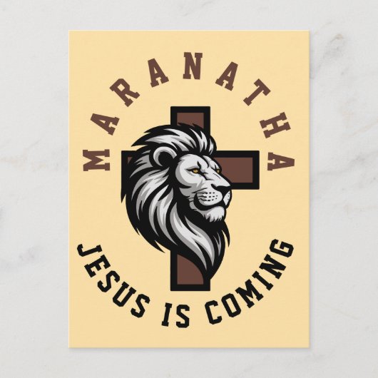 Maranatha Jezus komt Briefkaart (Voorkant)