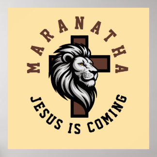 Maranatha Jezus komt  Poster