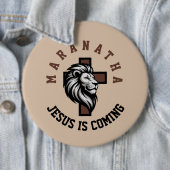Maranatha Jezus komt Ronde Button 6,0 Cm (In situ)