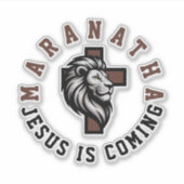Maranatha Jezus komt Sticker (Voorkant)