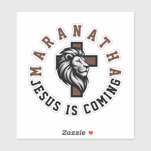 Maranatha Jezus komt Sticker (Vel)