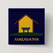 MARANATHA! VIERKANTE BUTTON 5,1 CM (Voorkant)