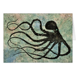 Maranda's Octopus - 7 x 5 inch Art Kaart