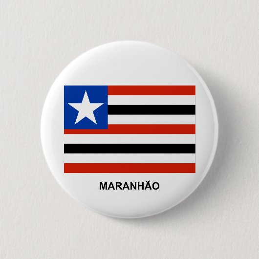 Maranhão, vlag van Brazilië Ronde Button 5,7 Cm (Voorkant)