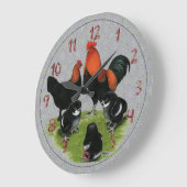 Marans Black Copper Chicken Family Grote Klok (Hoek)