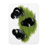 Marans Black Copper Chicken Magneet (Verticaal)