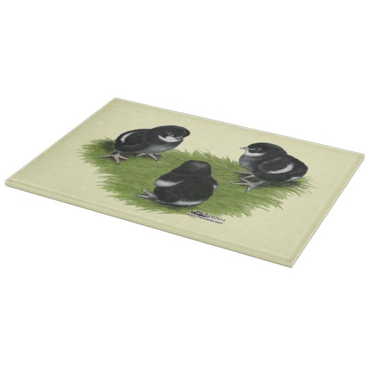 Marans Black Copper Chicken Snijplank (Hoek)