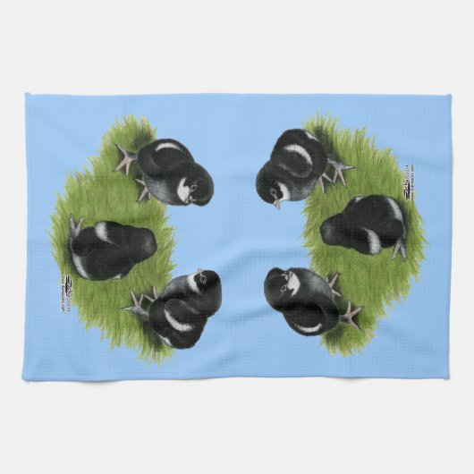 Marans Black Copper Chicken Theedoek (Horizontaal)