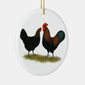 Marans Black Copper Keramisch Ornament (Rechts)