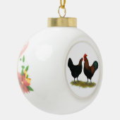 Marans Black Copper Keramische Bal Ornament (Links)