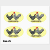 Marans: Cuckoo Pair Ovale Sticker (Vel)