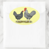 Marans: Cuckoo Pair Ovale Sticker (Tas)