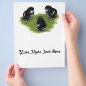 Marans Zwarte Koperen Kuikens Flyer (Hand)