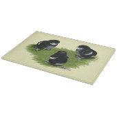 Marans Zwarte Koperen Kuikens Snijplank (Hoek)