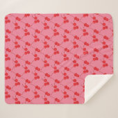 Maraschino Cherries Pink Red Blanket Sherpa Deken (Voorkant (horizontaal))
